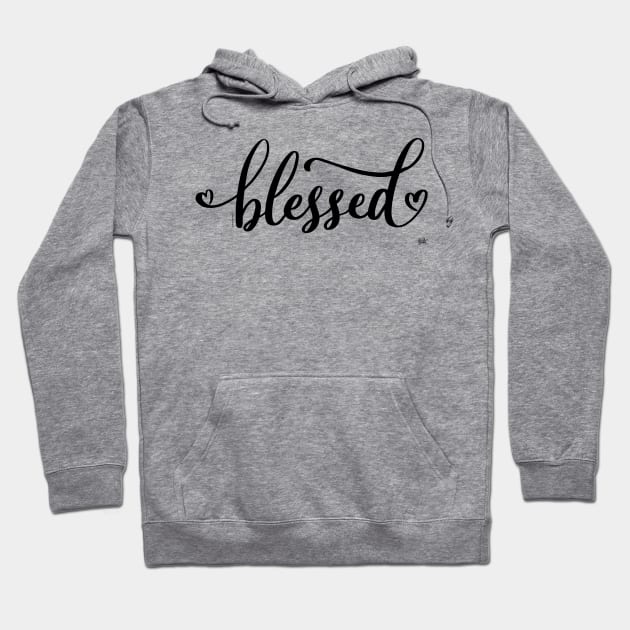 Blessed Blessings Thankful Love Hoodie by DoubleBrush